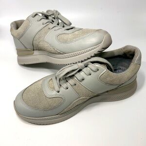 Tread Trainer Sneakers by Everlane, Grey, Leather and Suede, Unisex W 9, M 7